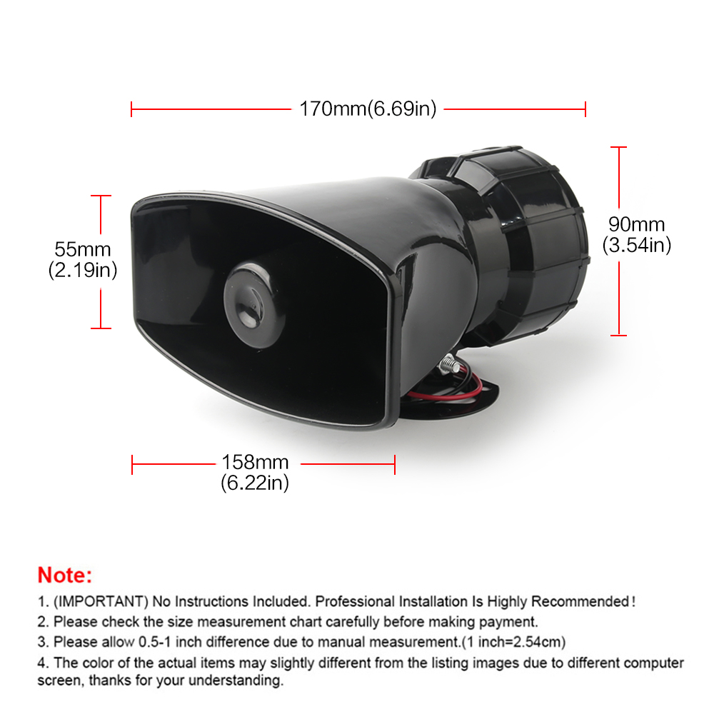 12V Speaker 130dB Wireless Ele - Emergency Whistle Loud review and price