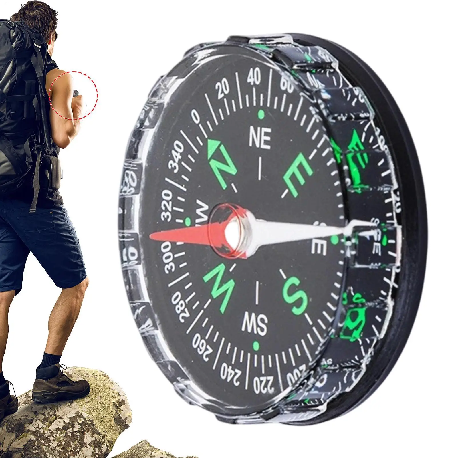 Portable Magnetic Pocket Compa - Compass Lensatic review and price