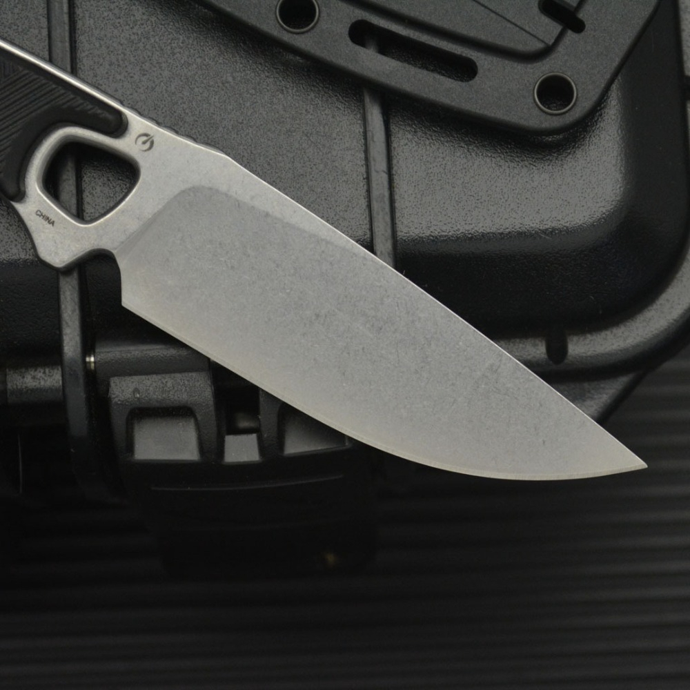 2048 EDC Straight Knife Black  - Bushcraft Knife Fixed review and price
